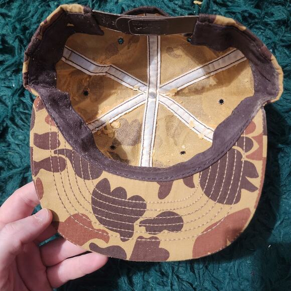 Vintage Levi Garrett Chewing Tobacco Camo Snapback Hat USA Made Swingster Cap - Picture 6 of 7